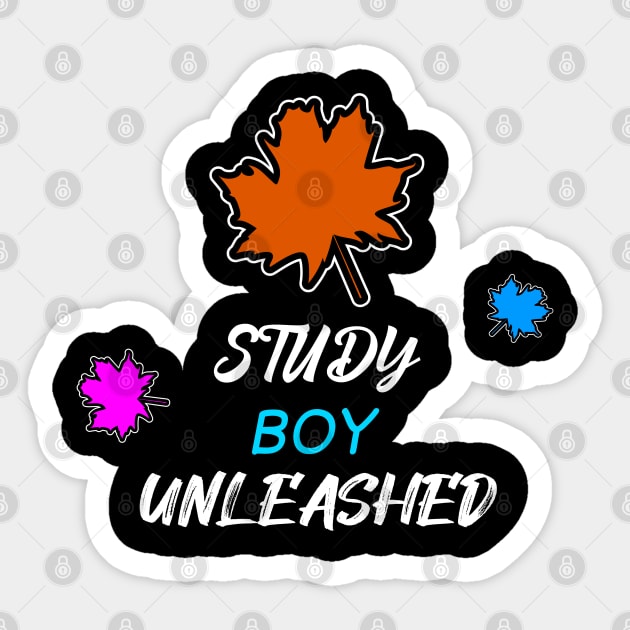 Study Boy Unleashed Sticker by MaystarUniverse